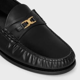 CELINE LUCO TRIOMPHE LOAFER IN POLISHED BULL - BLACK CELINE at Celine